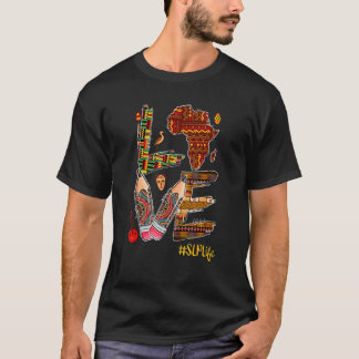Camiseta Amor Orgulho Vida Negra Orgulho História Africana