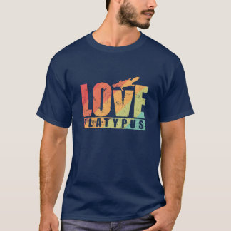 Camiseta Amor Ornitorrinco Austrália Menina animal