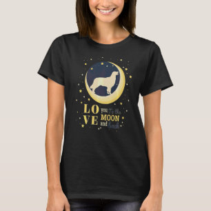 Camiseta Amor Ouro Retriever Cachorro À Lua