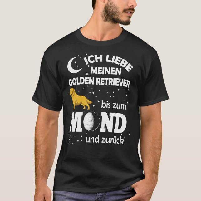 Camiseta Amor Ouro Retriever Moon (Frente)