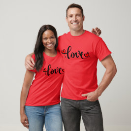 Camiseta AMOR para Dia de os namorados