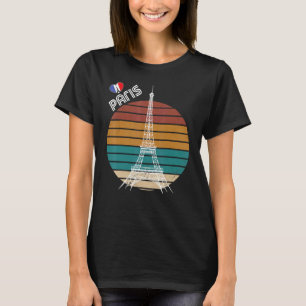 Camiseta Amor Paris Torre Eiffel Retro França Souvernir Tur