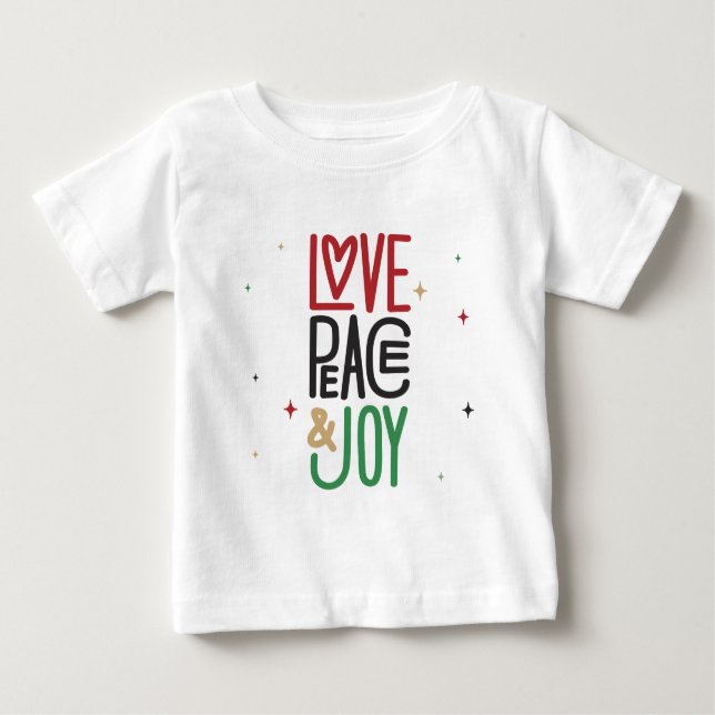 Camiseta Amor, Paz e Joy (Frente)