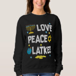 Camiseta Amor Paz Trava Hanukkah Chanukah Jewish Funny G<br><div class="desc">Amor Paz Trava Hanukkah Chanukah O Presente Judeu Engraçado</div>