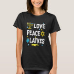 Camiseta Amor Paz Trava Hanukkah Chanukah Judeu<br><div class="desc">Amor Paz Trava Hanukkah Chanukah Judeu.</div>
