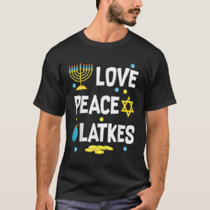 Camiseta Amor Paz Trava Hanukkah Chanukah Judeu 2