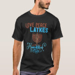 Camiseta Amor Paz Trava Hanukkah Menorah Nove Velas<br><div class="desc">Amor Paz Trava Hanukkah Menorah Nove Velas.</div>