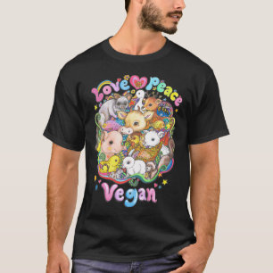 Camiseta Amor, Paz, Vegano