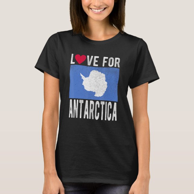 Camiseta Amor pela Antártica (Frente)