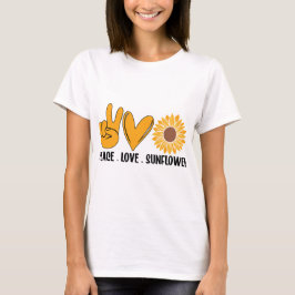 Camiseta Amor pela Paz de Sunflower