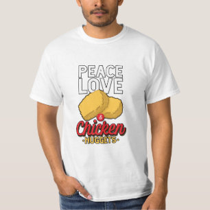 Camiseta Amor Pela Paz E Frango Nuggen Fried Lover