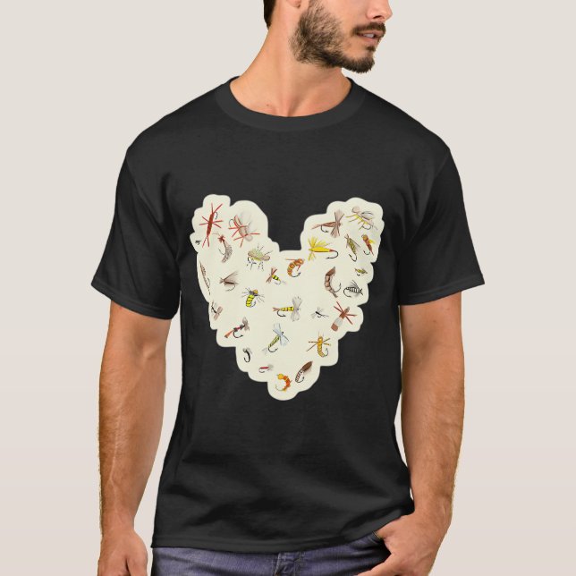 Camiseta Amor pela pesca com mosca (Frente)