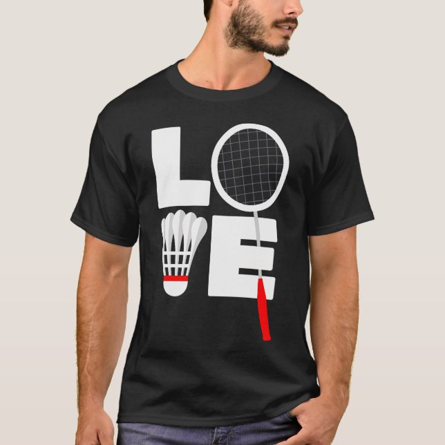 Camiseta Amor pelo Badminton (Frente)