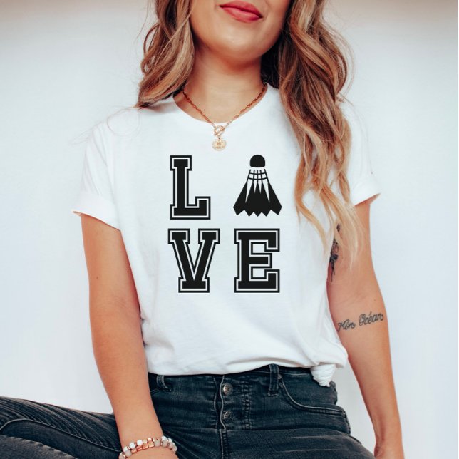 Camiseta Amor pelo Badminton  (Criador carregado)