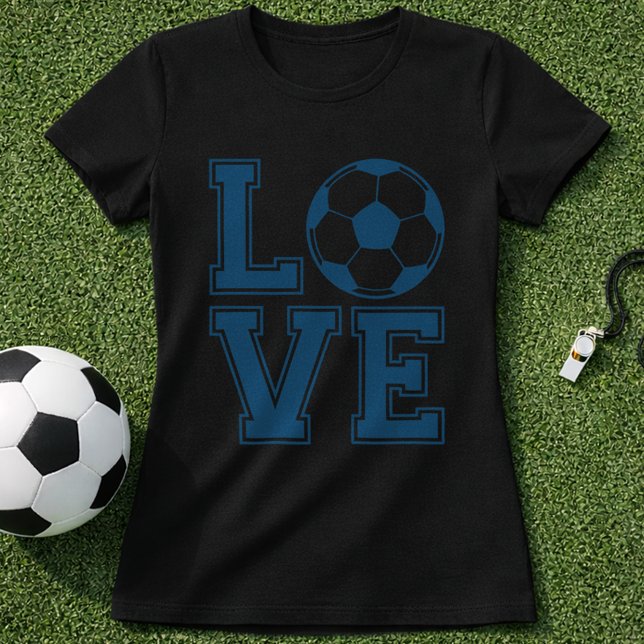 Camiseta Amor pelo Futebol Gráfico com Bola (Criador carregado)