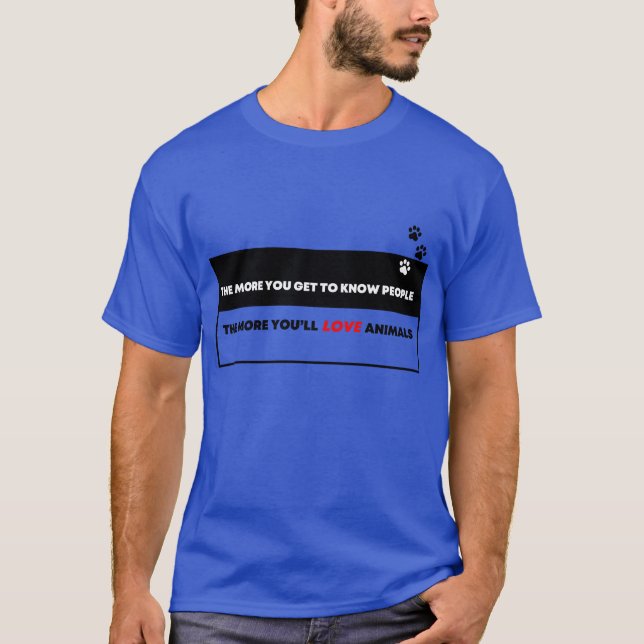 Camiseta Amor pelos Animais amigo (Frente)