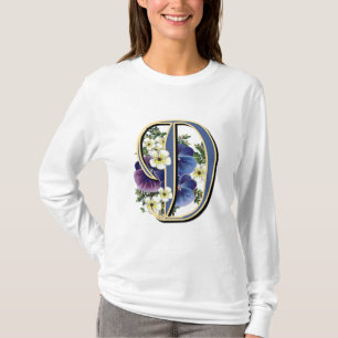 Camiseta Amor perfeito pintado à mão IInitial - D