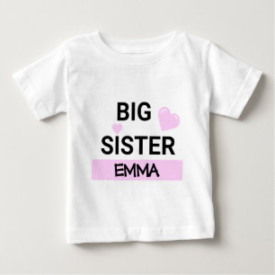 Camiseta Amor Personalizado de Irmã Mais Velha