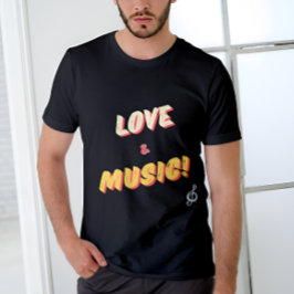 Camiseta Amor personalizado e música! Tee 🎼