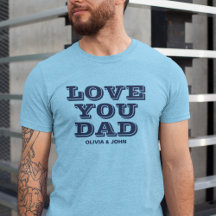 Amor Personalizado Você Pai Dia de os pais Azul