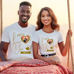 Camiseta Amor Personalizado Você Para Sempre Dia de os namo