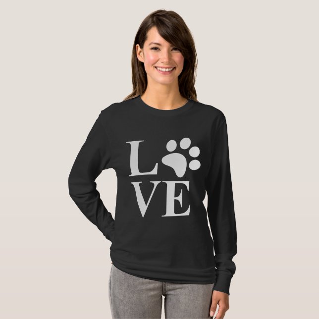 Camiseta Amor Pet Cuide Animal Lover (Frente Completa)