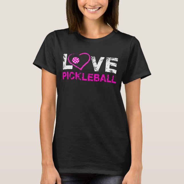 Camiseta Amor Pickleball, presente de Pickleball, (Frente)