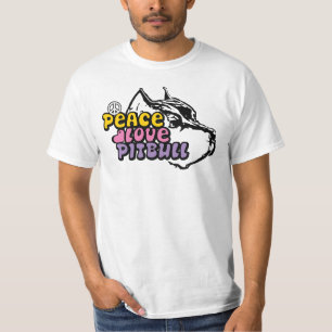 Camiseta Amor Pitbull da paz, anti BSL