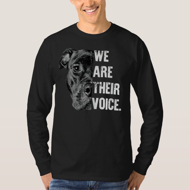 Camiseta Amor Pitbull Somos Sua Caixa De Voz No Topo (Frente)