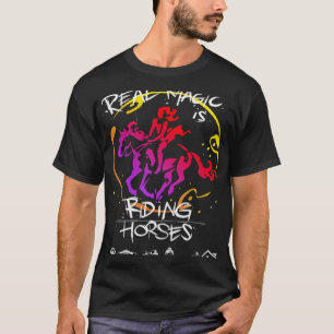 Camiseta Amor por Cavalgar para Gráficos de Mulheres Menina
