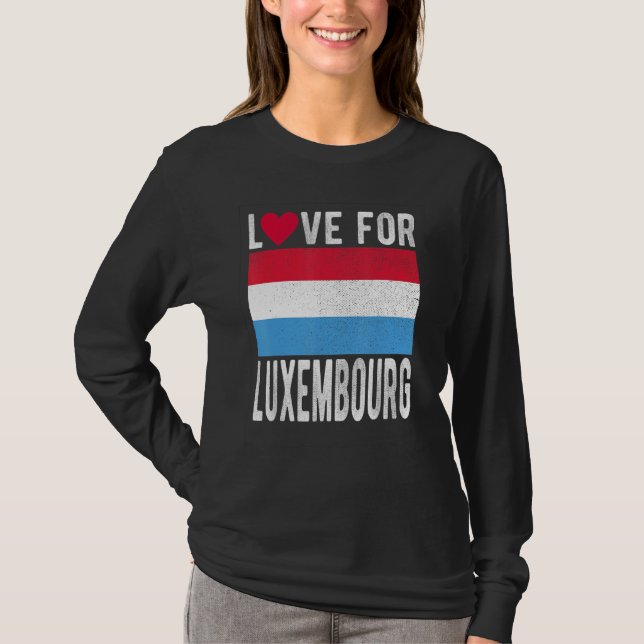 Camiseta Amor por Luxemburgo (Frente)