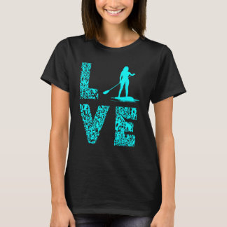Camiseta Amor por Paddle Board SUP Surfista Esportes Aquáti