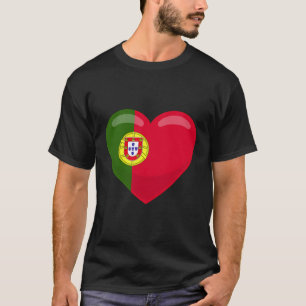 Camiseta Amor Por Portugal - Flag Heart