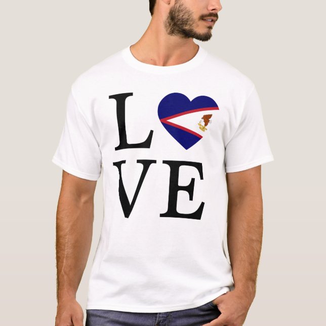 Camiseta Amor por Samoa Americana (Frente)