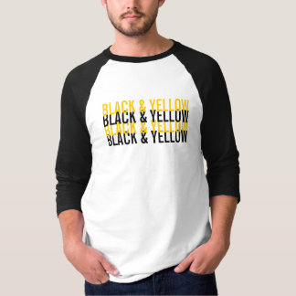 Camiseta Amor preto & amarelo de Pittsburgh
