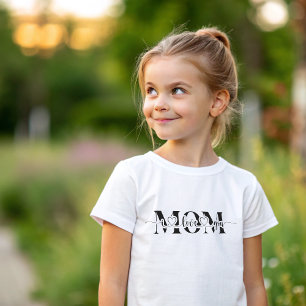 Camiseta Amor Preto e Branco Impressão Você Mãe