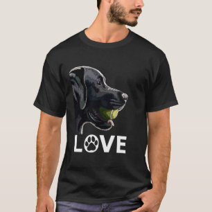 Camiseta Amor Preto Lab Preto Labrador Amante de Cães
