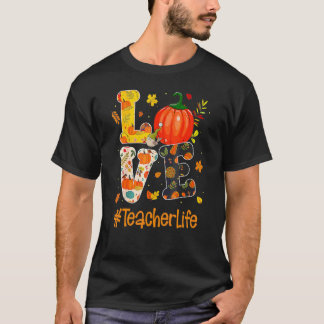 Camiseta Amor Professora Vida Outono Você Todos Outono Prof