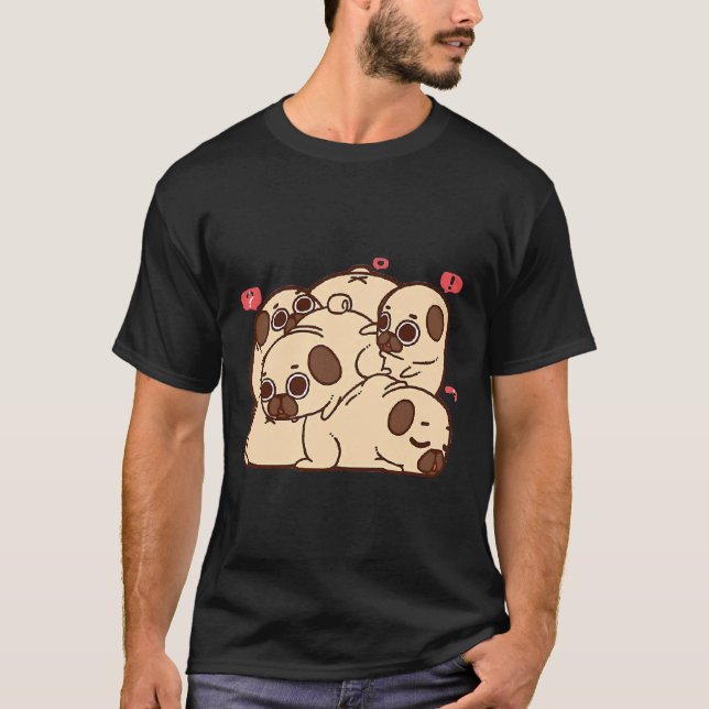 Camiseta Amor Pug 140 (Frente)