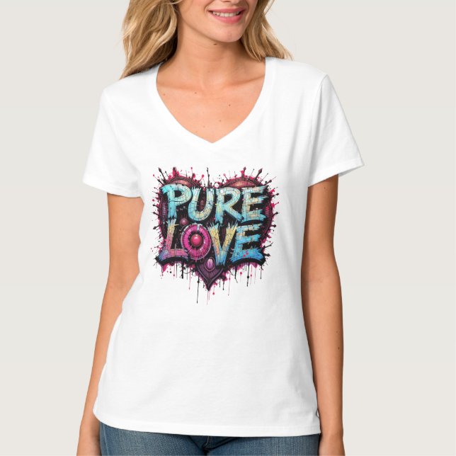 Camiseta Amor puro a 100% (Frente)