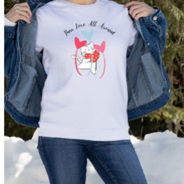 Camiseta Amor Puro Em Torno De Gato Dia de os namorados