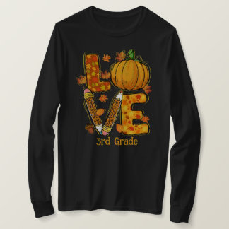 Camiseta AMOR Queda professor do 3º ano de manga longa