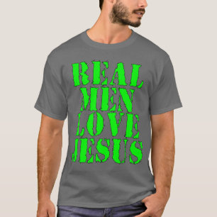 Camiseta Amor real Jesus dos homens