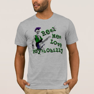 Camiseta Amor real Psychobilly dos homens