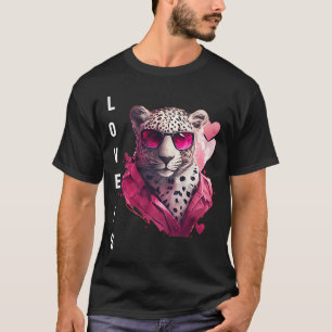 Camiseta Amor refinado é com Namorados de animais do coraçã