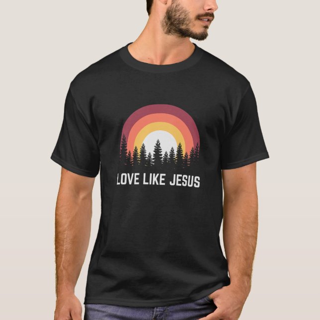 Camiseta Amor Religioso Como Jesus Cristão (Frente)