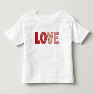 Camiseta Amor Remendado Colchão PNG Design de Costura de Tê