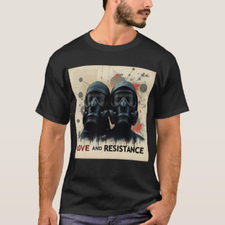 Camiseta AMOR & RESISTÊNCIA Moderno Gráfico 2