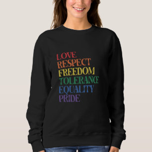 Camiseta Amor Respeita Liberdade Tolerância Orgulho LGBT