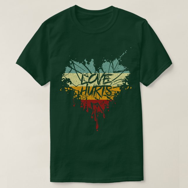 Camiseta Amor Retro Dói (Frente do Design)